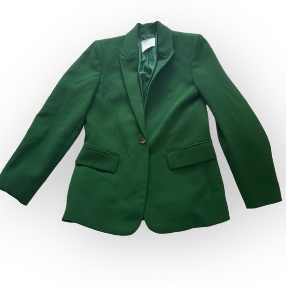 Mango green blazer. - Picture 2 of 5